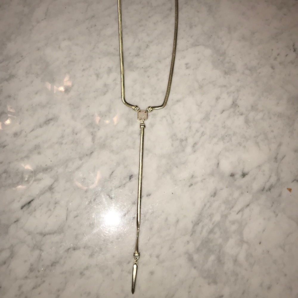 Kendra Scott Gold druzy necklace